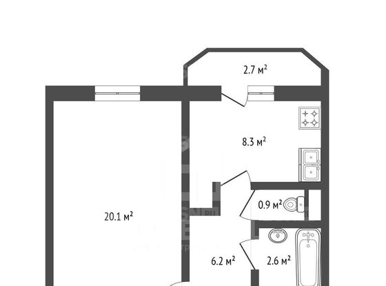 Продажа однокомнатной квартиры - Новоколомяжский проспект, д.12, корп.3 