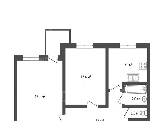 Продажа двухкомнатной квартиры - Передовиков улица, д.11, корп.1 