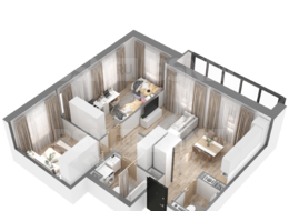 Продажа двухкомнатной квартиры в новостройке - г. Санкт-Петербург, 3-я Конная Лахта, участок 9, (северо-восточнее дома 45, литера Д по 3-ей Конной Лахте)
 