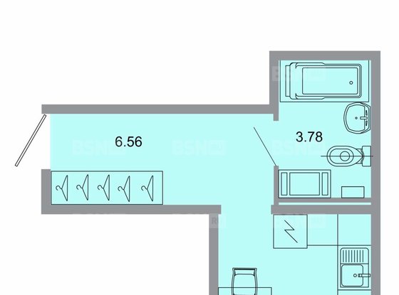 Продажа однокомнатной квартиры в новостройке - Бугры, Тихая улица, д.19 