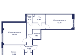 Продажа двухкомнатной квартиры в новостройке - г. Санкт-Петербург, внутригородское муниципальное образование Санкт-Петербурга город Кронштадт, Цитадельская дорога, участок 10 