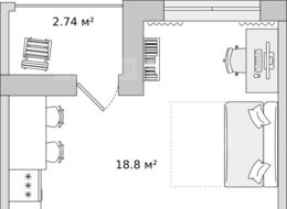 Продажа квартиры студии в новостройке - Санкт-Петербург, ул. Плесецкая 