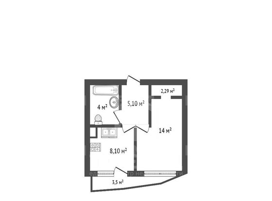 Продажа однокомнатной квартиры - поселок Парголово, Фёдора Абрамова улица, д.4 