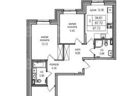 Продажа трехкомнатной квартиры в новостройке - Толубеевский проезд, д. 34, корп. 2 