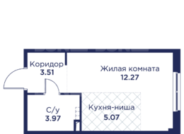 Продажа квартиры студии в новостройке - г. Санкт-Петербург, внутригородское муниципальное образование Санкт-Петербурга город Кронштадт, Цитадельская дорога, участок 10 