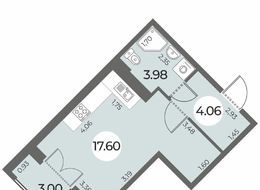 Продажа квартиры студии в новостройке - Санкт-Петербург, Ленинский пр., уч. 270 (северо-западнее пересечения ул. Доблести и ул. Маршала Захарова) 
