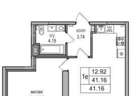 Продажа однокомнатной квартиры в новостройке - ул. Заречная, д. 48, корп. 2 