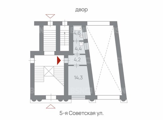 Продажа офиса - 5-я Советская улица, д.15, корп.17/12 литера А 