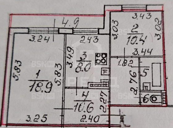 Продажа двухкомнатной квартиры - Королёва проспект, д.44, корп.1 