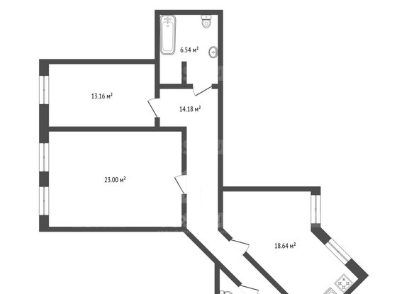 Продажа двухкомнатной квартиры - Каменноостровский проспект, д.39 