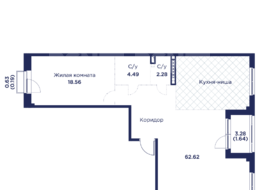 Продажа трехкомнатной квартиры в новостройке - г. Санкт-Петербург, внутригородское муниципальное образование Санкт-Петербурга город Кронштадт, Цитадельская дорога, участок 10 