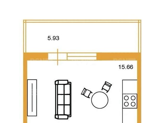 Продажа однокомнатной квартиры - Типанова улица, д.23, стр1 