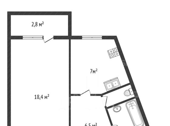 Продажа однокомнатной квартиры - Просвещения проспект, д.53, корп.1 