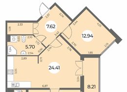 Продажа двухкомнатной квартиры в новостройке - Санкт-Петербург, Ленинский пр., уч. 269 (северо-западнее пересечения ул. Доблести и ул. Маршала Захарова) 