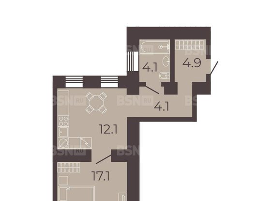 Продажа однокомнатной квартиры - Канала Грибоедова набережная, д.84 