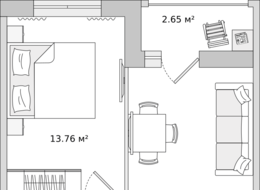 Продажа однокомнатной квартиры в новостройке - Ленинградская область, д. Новосаратовка, улица Романтиков, дом 1, корпус 5 