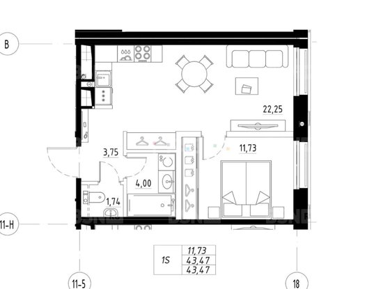 Продажа однокомнатной квартиры в новостройке - Большой Сампсониевский проспект, д.32, литера А 