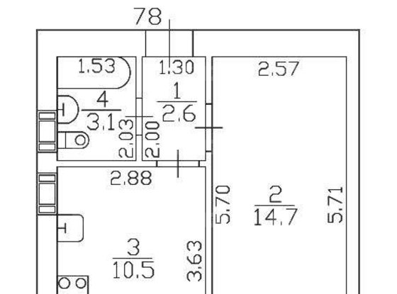 Продажа однокомнатной квартиры - поселок Шушары, Московское шоссе, д.256, корп.5 