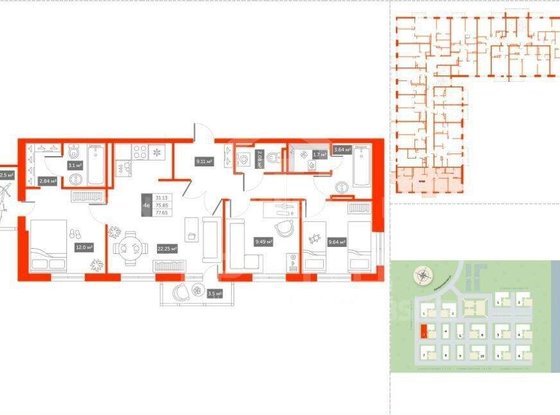 Продажа трехкомнатной квартиры - Пушкин, Камероновская улица, д.20 