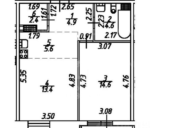 Продажа однокомнатной квартиры - Дыбенко улица, д.8, корп.2 