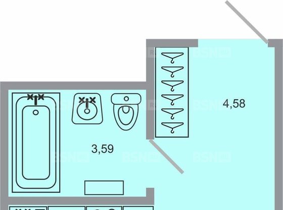 Продажа однокомнатной квартиры в новостройке - Бугры, Тихая улица, д.1 