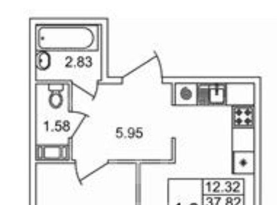 Продажа однокомнатной квартиры - Бугры, Гаражный проезд, д.27, корп.1 