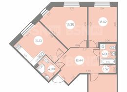 Продажа трехкомнатной квартиры в новостройке - г. Санкт-Петербург, ул. Маршала Захарова, дом 10, строение 1 