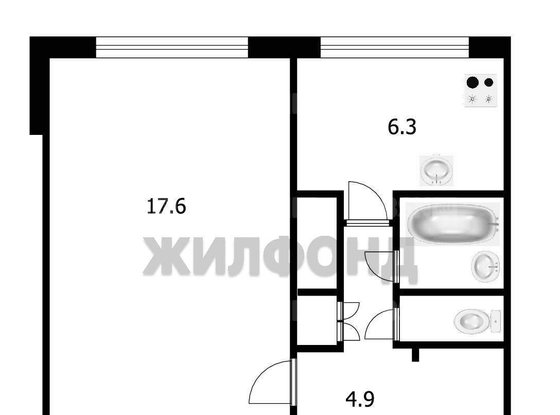 Продажа однокомнатной квартиры - Луначарского проспект, д.70, корп.1 