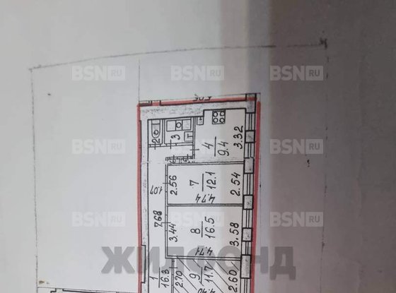 Продажа комнаты в трехкомнатной квартире - Курская улица, д.5 