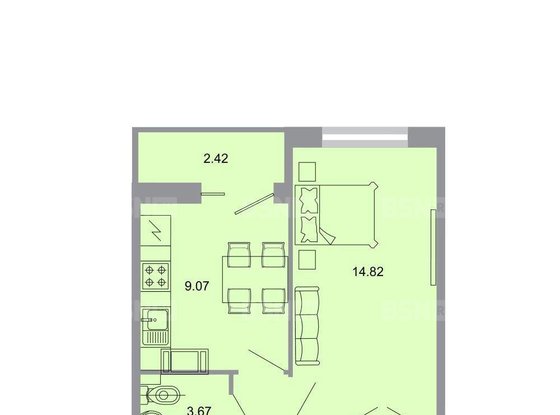 Продажа однокомнатной квартиры в новостройке - Бугры, Тихая улица, д.13, корп.3 
