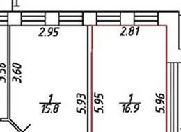 Продажа двухкомнатной квартиры - Санкт-Петербург, Кировский район, Севастопольская ул., д.9 