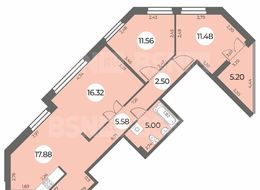 Продажа трехкомнатной квартиры в новостройке - Санкт-Петербург, Ленинский пр., уч. 269 (северо-западнее пересечения ул. Доблести и ул. Маршала Захарова) 