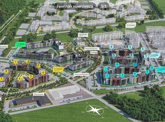 Продажа трехкомнатной квартиры - городской поселок Фёдоровское, 1-ый Счастливый проезд, д.1/6 