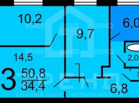 Продажа трехкомнатной квартиры - Пикалево, 11-я линия, д.1 