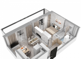 Продажа однокомнатной квартиры в новостройке - ул. Заречная, д. 52, корп. 2 