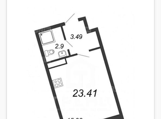 Продажа однокомнатной квартиры - Плесецкая улица, д.2, стр1 