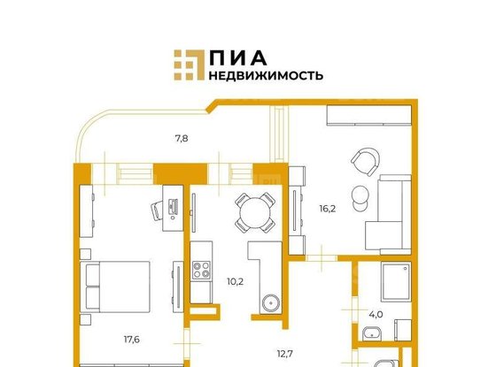 Продажа двухкомнатной квартиры - Стародеревенская улица, д.6, корп.1 литера А 