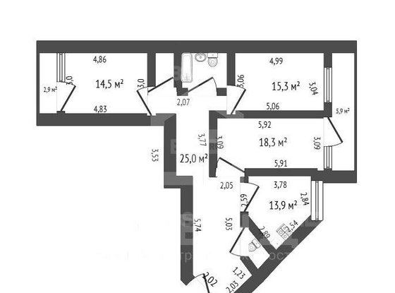 Продажа трехкомнатной квартиры - Ланское шоссе, д.14, корп.1 