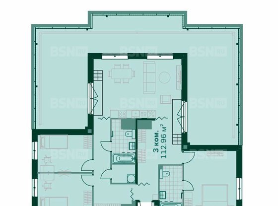 Продажа трехкомнатной квартиры - Магнитогорская улица, д.3, корп.2 