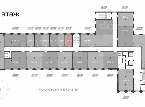 Продажа офиса - Московский проспект, д.114 