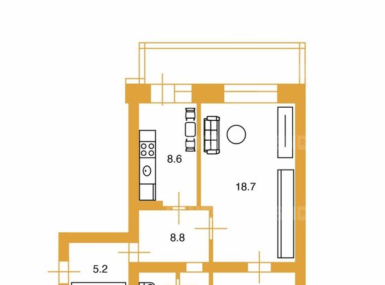 Продажа трехкомнатной квартиры - Наличная улица, д.40, корп.5 