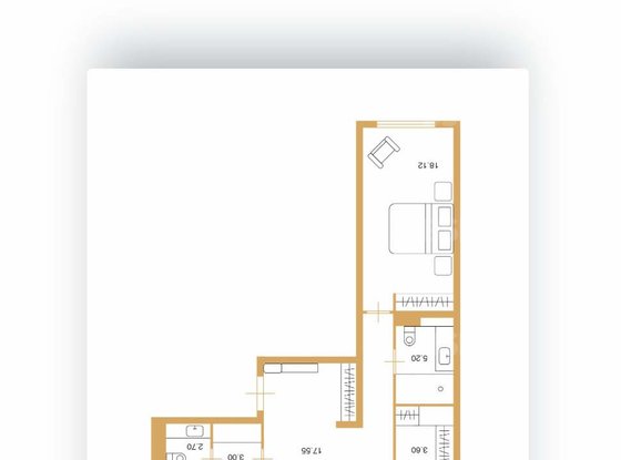 Аренда двухкомнатной квартиры - Петровский проспект, д.26, корп.2 стр 1 
