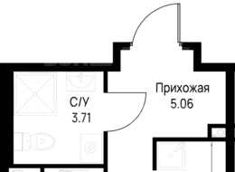 Продажа однокомнатной квартиры в новостройке - Ленинградская область, Всеволожский муниципальный район, Свердловское городское поселение, дер. Новосаратовка 