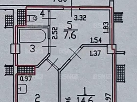 Продажа однокомнатной квартиры - Есенина улица, д.1, корп.1 