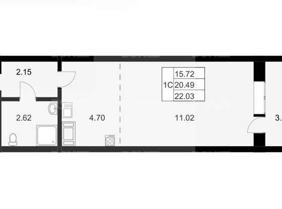 Продажа однокомнатной квартиры - Мурино, Воронцовский бульвар, д.19, корп.1 