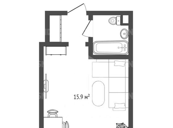 Продажа однокомнатной квартиры - Нахимова улица, д.1 