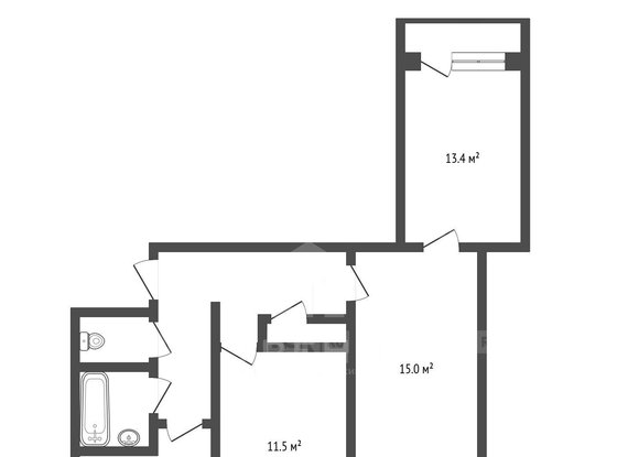 Продажа трехкомнатной квартиры - деревня Лесколово, Красноборская улица, д.24 