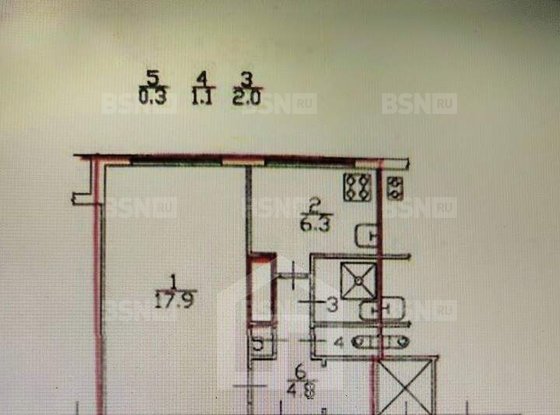 Продажа однокомнатной квартиры - Композиторов улица, д.20, корп.1 