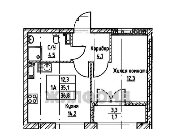 Продажа однокомнатной квартиры - городской поселок Новоселье, Невская улица, д.5/7 