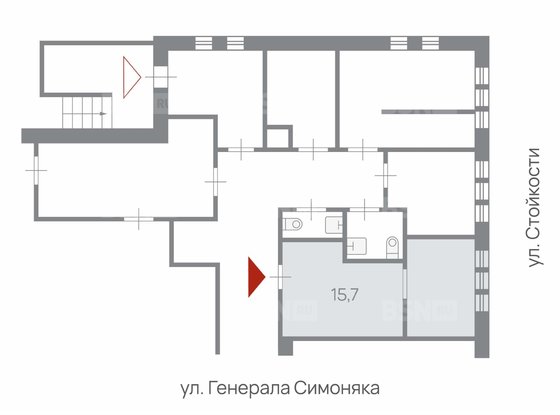Продажа офиса - Генерала Симоняка улица, д.10, литера А 
